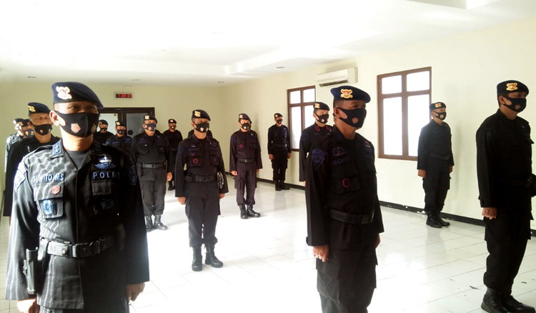 Satbrimob Polda Jawa Tengah mengikuti Peringatan Hari Kesaktian Pancasila secara virtual (sumber: Humas Satbrimob Polda Jawa Tengah)