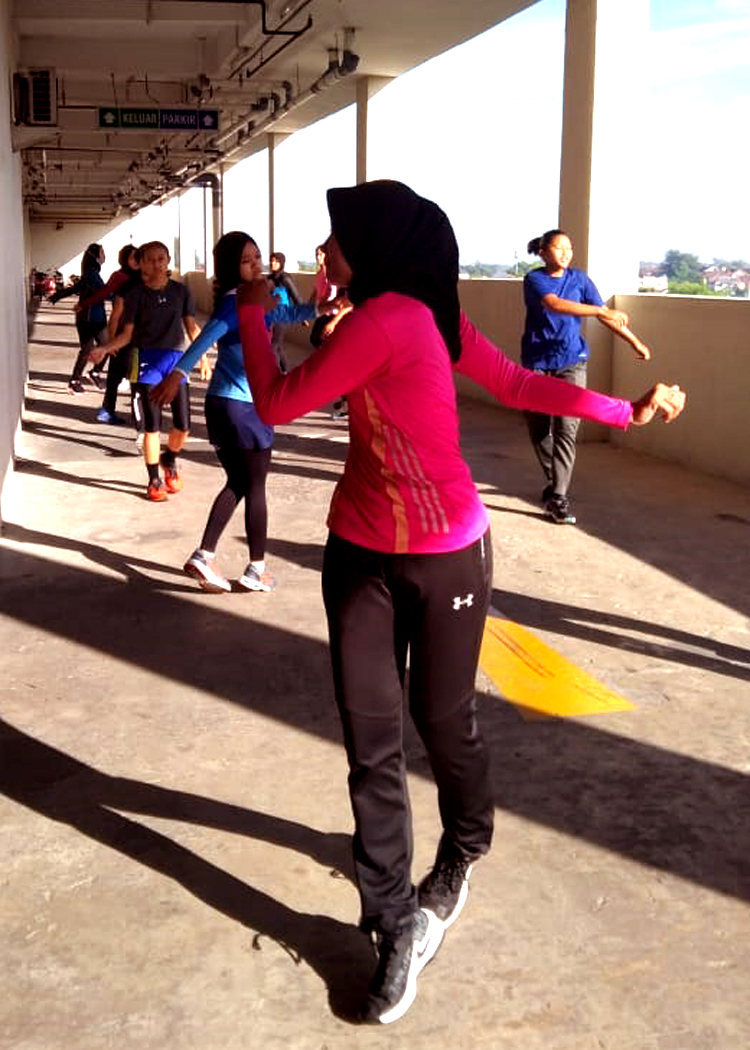 Voli, Porda, latihan