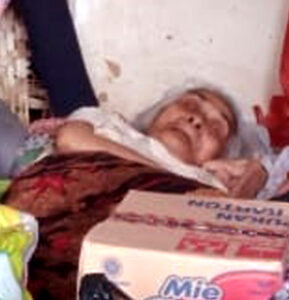 Nenek Sunamya yang menjadi target bantuan LSM KPK Nusantara