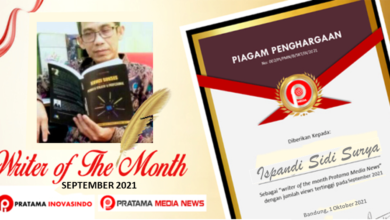 Photo of Penghargaan “Writer of the Month (September 2021)” Pratama Media News