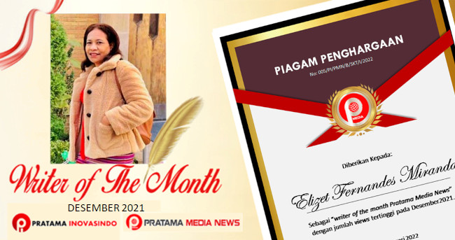 writer of the month Desember 2021 oleh Zete Seixas