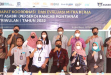 Photo of Kantor Cabang PT ASABRI (Persero) Pontianak Laksanakan Rapat Koordinasi dan Evaluasi Mitra Kerja Triwulan I Tahun 2022