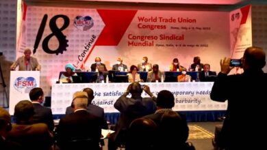Photo of Pidato Sekjen KASBI pada Kongres Federasi Serikat Buruh Seluruh Dunia ke-18 di Roma, Italia