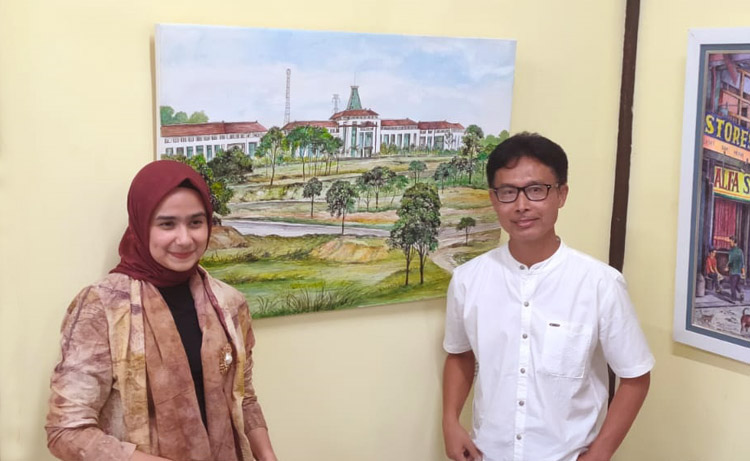 Sonya bersama M.Noor