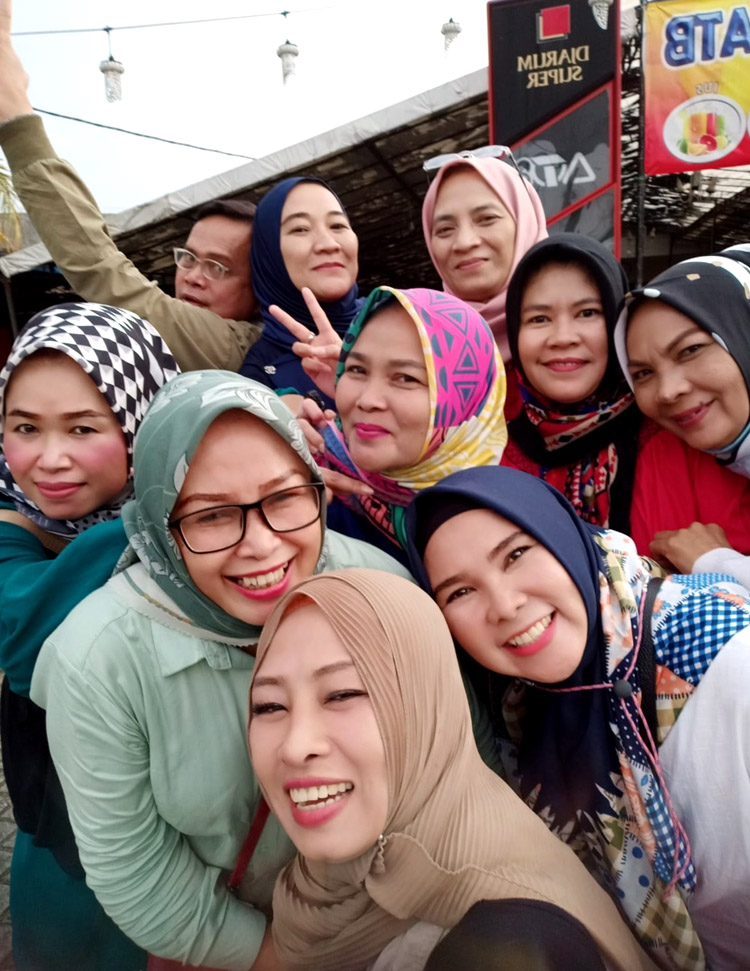 Suasana ceria dan penuh keakraban para anggota Tiara Kusuma DPC Kab. Bandung Barat