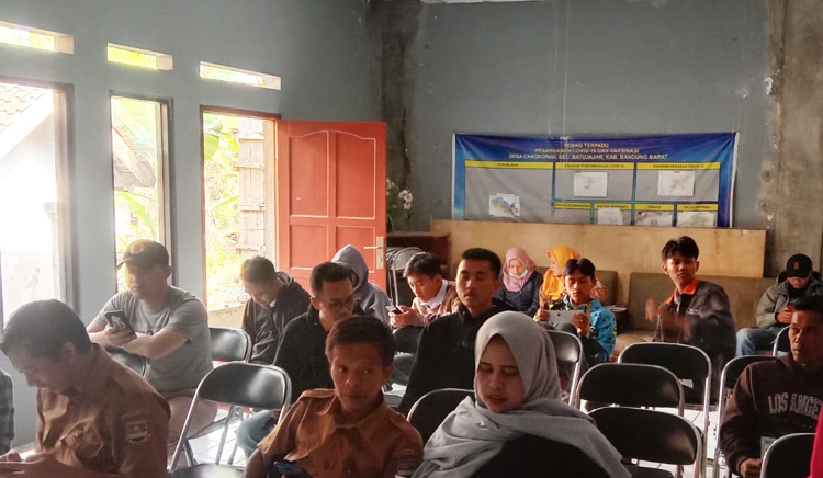 Rapat persiapan HUT RI ke-78 di Desa Cangkorah