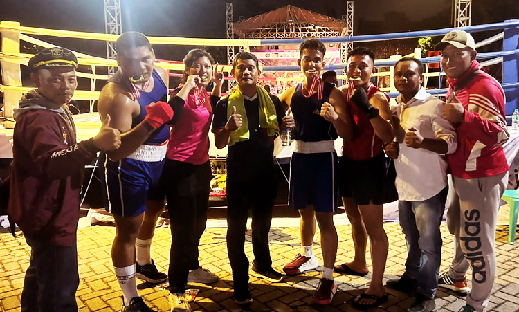 Penampilan atlit Koarmada II yang siap bertanding dalam event “Pusara Super Fight 2023” yang berlangsung berlangsung selama dua hari, 30 September - 01 Oktober 2023 di Surabaya - (Sumber: Dispen Koarmada II)
