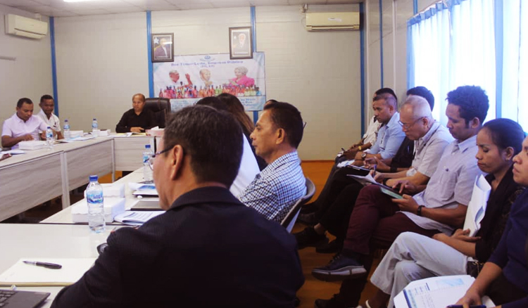Suasana meeting terkait presentasi DED bagi Project Dili Urban Water Suplly System yang berlangsung menarik dan hangat di Dili, Timor Leste pada Selasa, 17 Oktober 2023 - (Sumber: Dev/PMN)