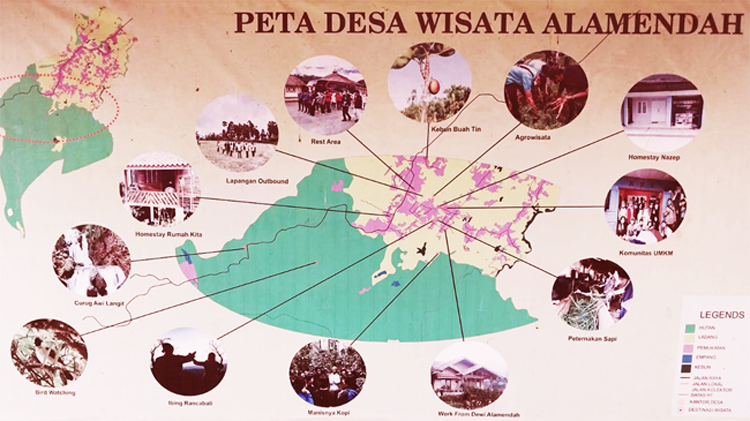 Peta Desa Wisata "Alamendah"