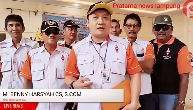 Ketua Orari Lokal Bandar Lampung terpilih, M. Benny Harsyah Cahyadi,