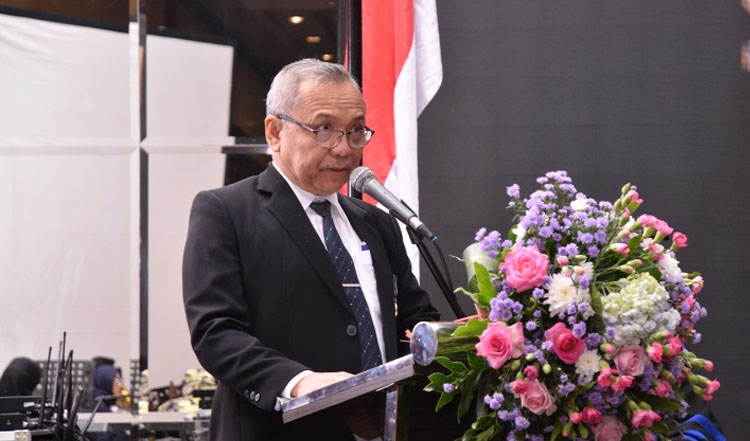 Sambutan ketua Yayasan YAPARI AKTRIPA, Prof. Dr. Encep Syarief Nurdin, S.H., Drs., M.Pd., M.Si.