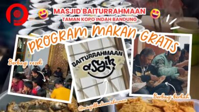 Photo of Makan Gratis Bersama Setiap Hari, Berkah Bersama di Masjid Baiturrahmaan Bandung