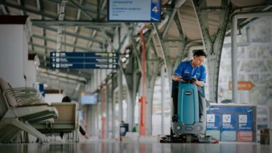 Photo of Ride On Scrubber, Si Kecil Andalan Resclean Buat Lantai Stasiun Bersih