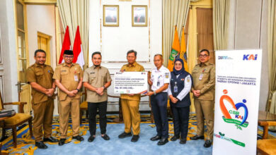 Photo of TJSL KAI Daop 1 Jakarta Salurkan Pompa Air ke Pemkot Cilegon untuk Dukung Sistem Irigasi Cegah Banjir