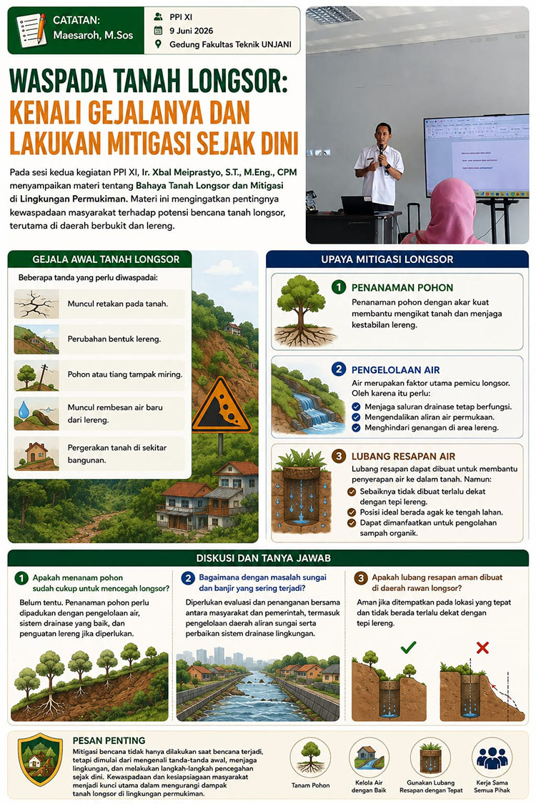 Ilustrasi: Waspadai Tanah Longsor - (Sumber: PMN)