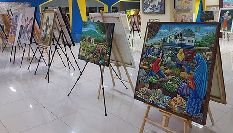 Beberapa karya para seniman yang dipajang di Cima'Art Room - (Sumber: Cima'Art)